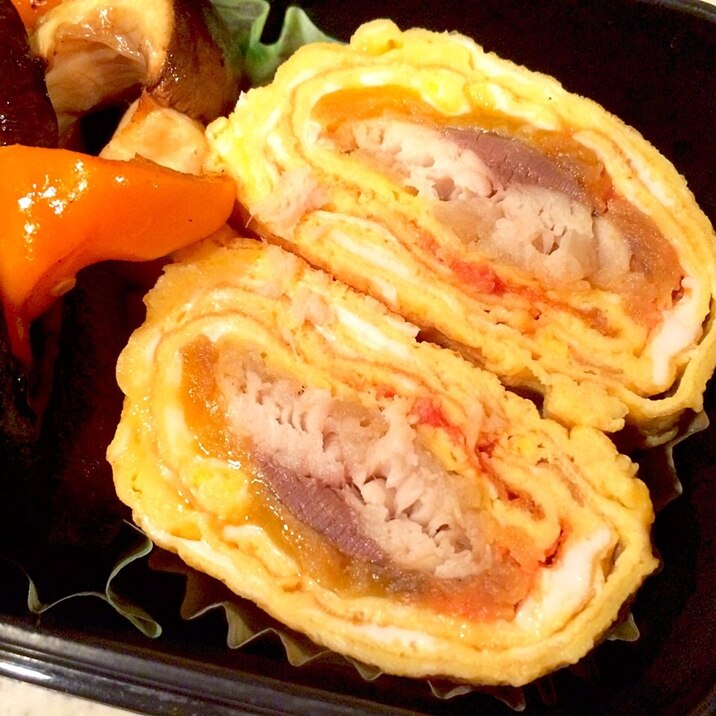 鰯のカリカリオーブン焼きでトルティージャ風卵焼き